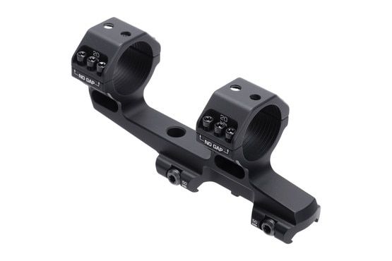 Scalarworks FUSE/02 30mm bolt-on scope mount in black with integrated leveling system